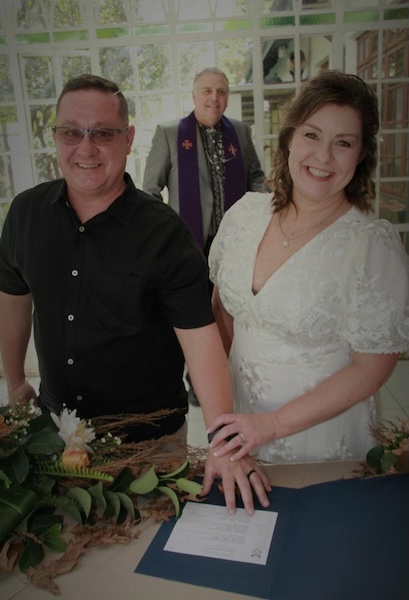 Wedding ceremony by Dr. Gerrit Rademeyer in Brenton-on-Sea