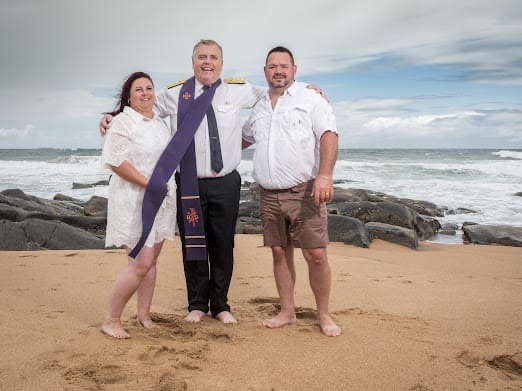 Wedding ceremony by Dr. Gerrit Rademeyer in Brenton-on-Sea