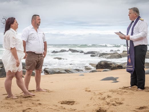 Wedding ceremony by Dr. Gerrit Rademeyer in Brenton-on-Sea