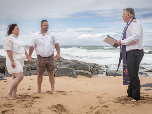 Wedding ceremony by Dr. Gerrit Rademeyer in Brenton-on-Sea